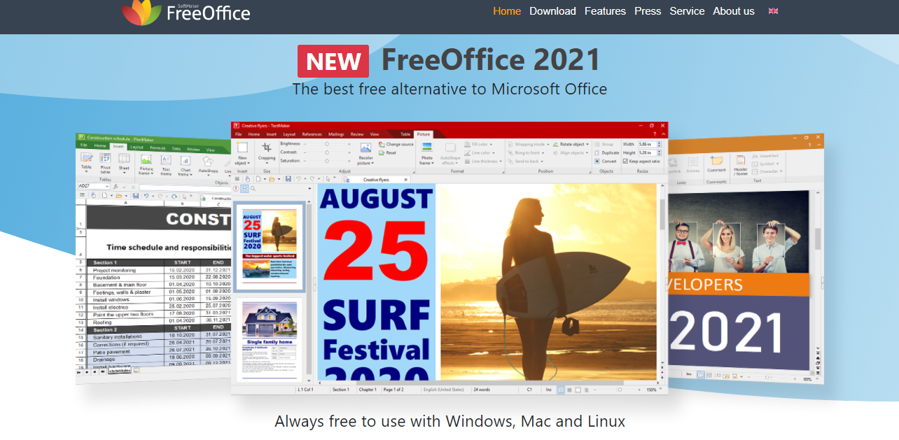 FreeOffice Web Page