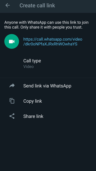 WhatsApp Call Link Image